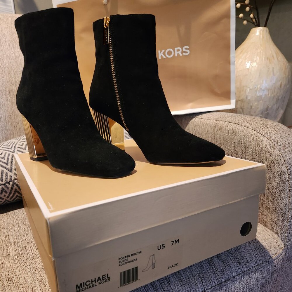 Black ankle boots